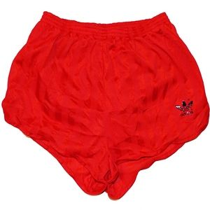 Vintage Adidas Glanz Running Shorts Red S